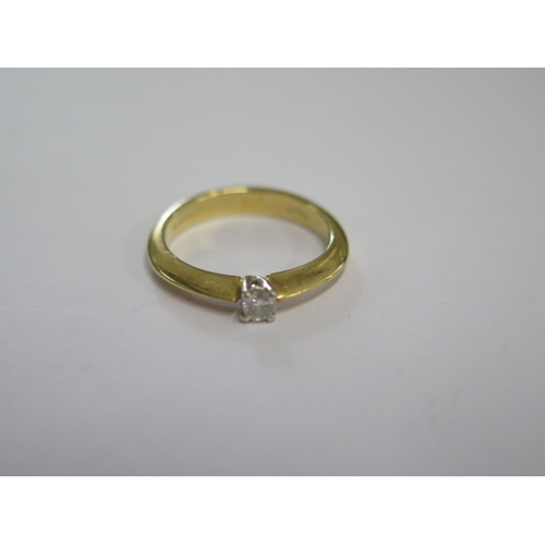 4 - An 18ct yellow gold solitaire diamond ring approx diamond weight 0.10ct - ring size H/I - approx wei... 