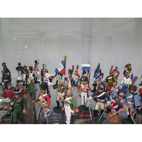 444 - A collection of over 80 Del Prado well painted Napoleonic figures