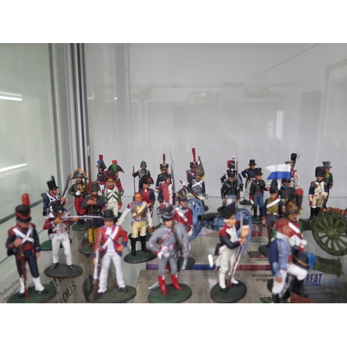 444 - A collection of over 80 Del Prado well painted Napoleonic figures