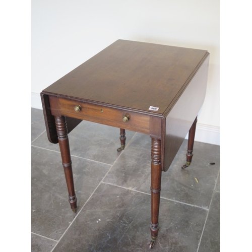 568 - A Georgian mahogany Pembroke table