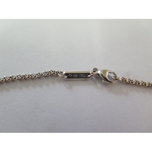 87 - A Chopard 18ct white gold 43cm necklace - approx weight 9 grams - clasp good