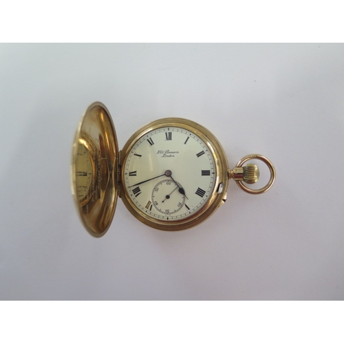 13 - A JW Benson London 9ct yellow gold Hunter (The Field) presentation pocket watch - 52mm case - no. V4... 