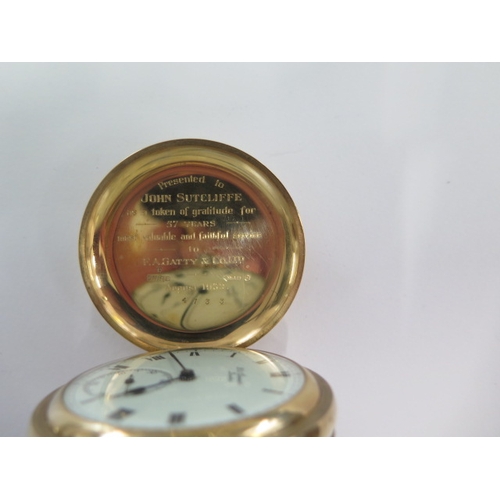13 - A JW Benson London 9ct yellow gold Hunter (The Field) presentation pocket watch - 52mm case - no. V4... 