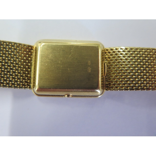 14 - A ladies 18ct yellow gold Omega quartz wristwatch - 18mm case - approx weight 50 grams - in good con... 
