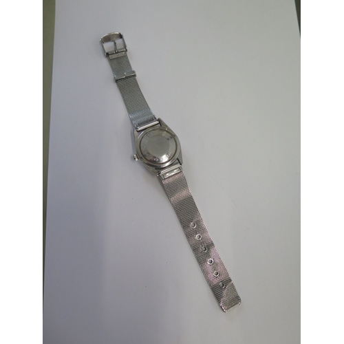 33 - A Tudor Rolex Prince Oysterdate Rotor self winding stainless steel wristwatch on a mesh bracelet str... 
