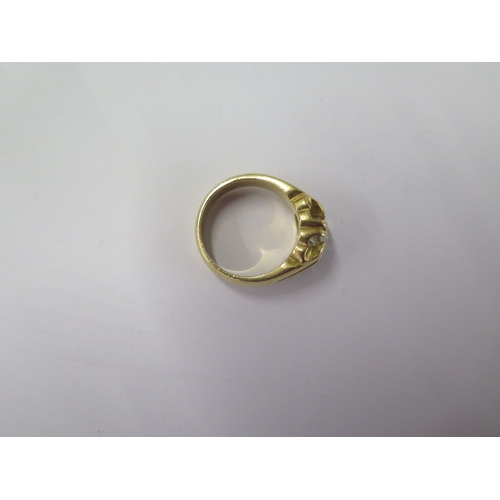 65 - An 18ct yellow gold solitaire ring size Q/R - approx weight 14.9 grams - approx diamond weight 0.80c... 