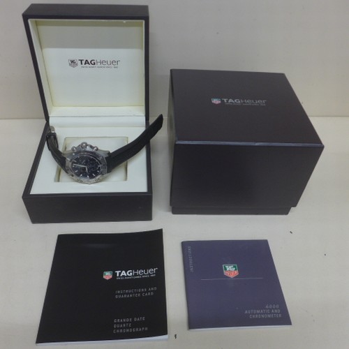 5 - A Tag Heuer Aquaracer Divers stainless steel gents chronograph wristwatch on a black rubber strap - ... 