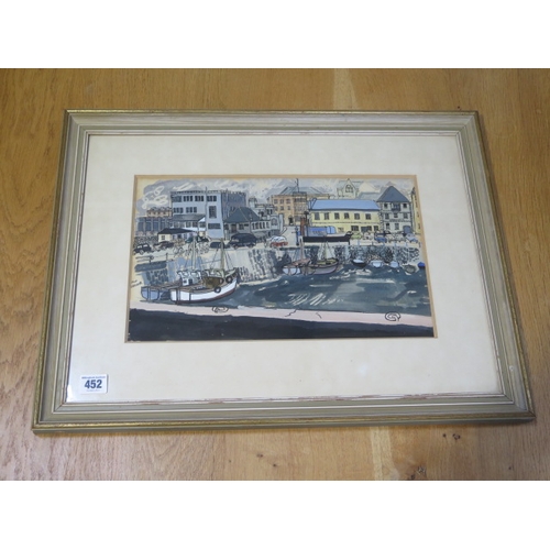 479 - A watercolour of Falmouth signed Page, frame size 42cm x 56cm