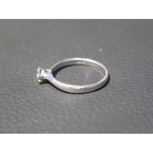 195 - A platinum and diamond solitaire ring approx 0.35ct - ring size M/N - weight approx 3.8 grams