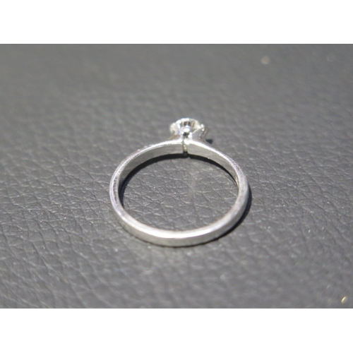 195 - A platinum and diamond solitaire ring approx 0.35ct - ring size M/N - weight approx 3.8 grams