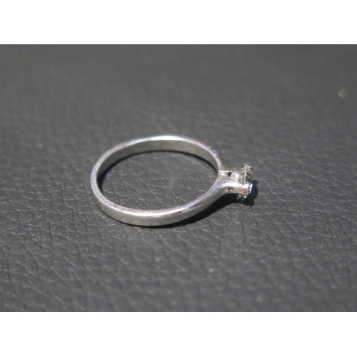 195 - A platinum and diamond solitaire ring approx 0.35ct - ring size M/N - weight approx 3.8 grams