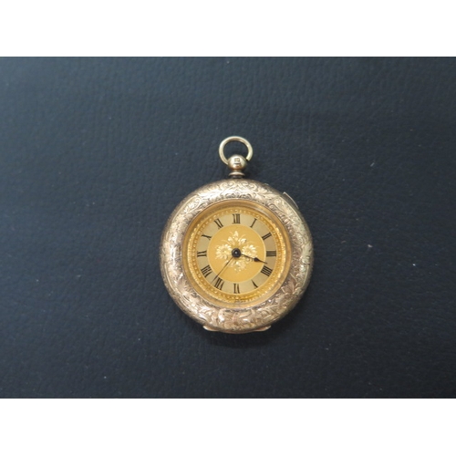 260 - A 14ct gold pocket watch - approx weight 38.1 grams