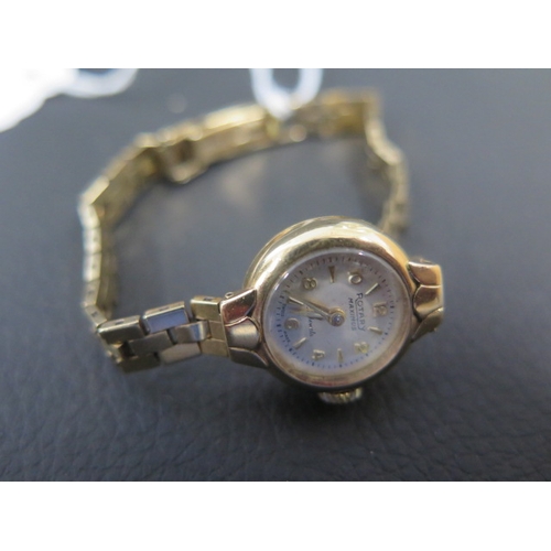 269 - A ladies 9ct yellow gold Rotary wristwatch with 9ct gold bracelet - weight approx 16.4 grams