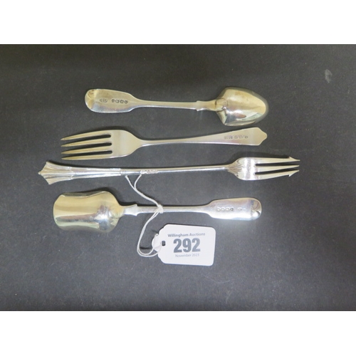 292 - Silver forks/spoons (4) - total weight approx 2.89 troy oz