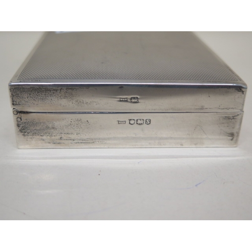 294 - A silver cigarette box, Walker & Hall, Sheffield 1960-61 - approx 11.5cm x 9cm x 3cm with silver dec... 