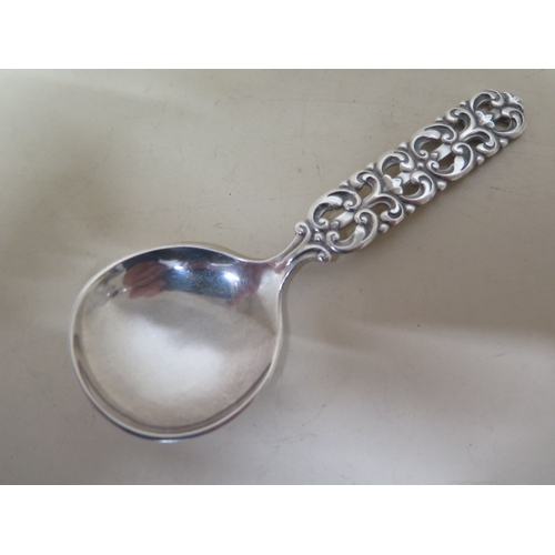 319 - A silver spoon - Theo Olsen, Norway - approx 12.5cm - weight approx 1.06 troy oz