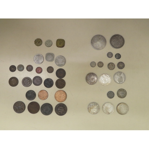 323 - 19th and 20th century Indian and Far East coins to include - William IV East India Company silver 18... 