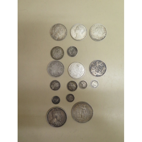 323 - 19th and 20th century Indian and Far East coins to include - William IV East India Company silver 18... 