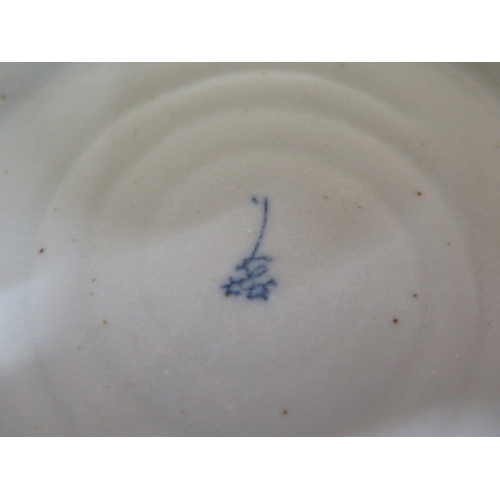 397 - A Japanese/Chinese blue and white bowl of irregular size