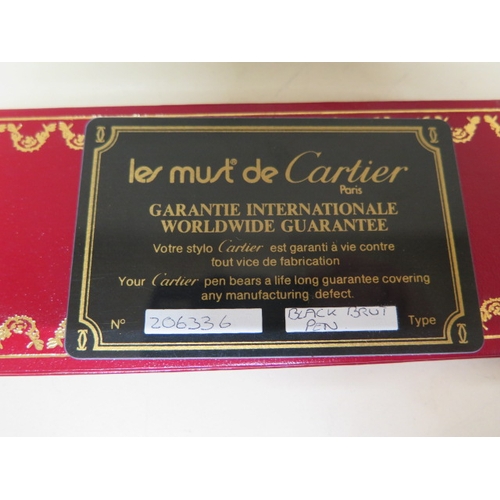 419 - Le Must de Cartier, Cartier pen - boxed with certificate, not working