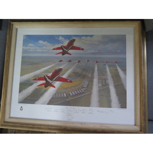 475 - Three signed Red Arrows prints as per photographs