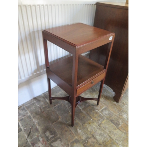 518 - A mahogany night table - approx 37cm x 37cm x 77cm