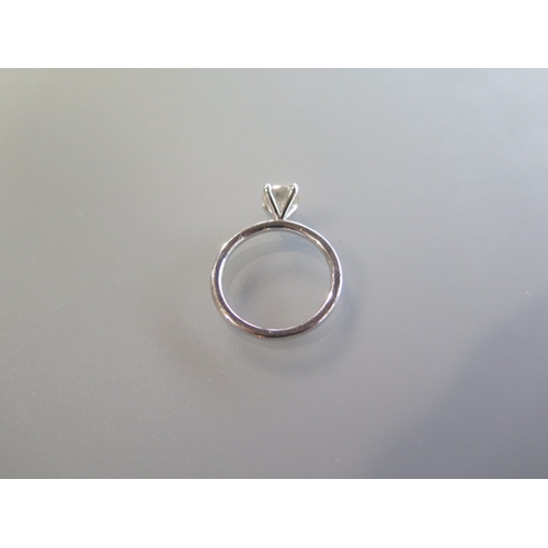 58 - A diamond solitaire ring size M/N - diamond weight 1.02ct - stamped 14ct with AIG certificate - appr... 