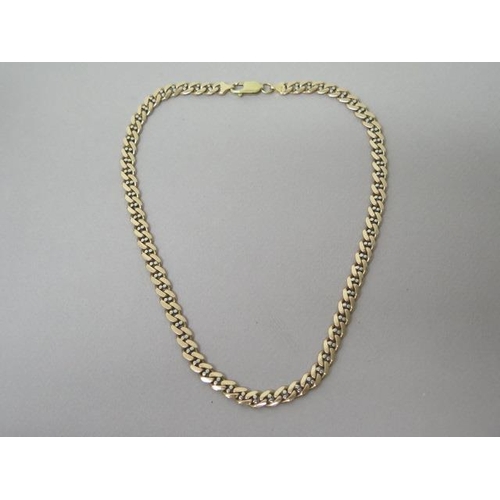 158 - A 9ct rose gold (hallmarked) chain - approx 42cm - weight approx 38.5 grams