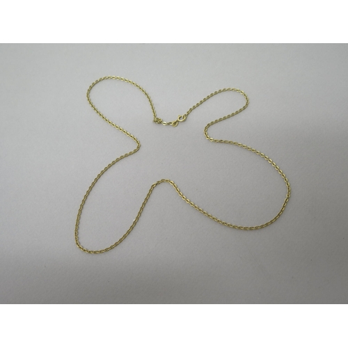 177 - An 18ct yellow gold (hallmarked) chain - approx 62cm - weight approx 8.4 grams