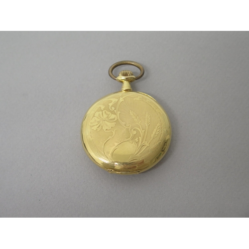 234 - An 18ct yellow gold (hallmarked) Bornand pocket watch, double case, approx 48mm - working in the sal... 