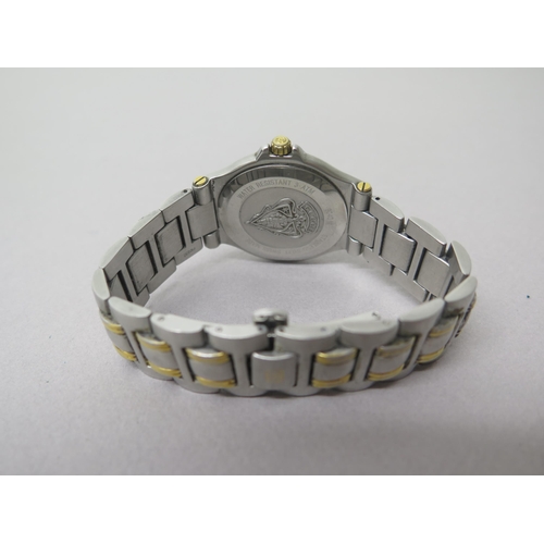 245A - A ladies Maurice Lacroh quartz gold plated bracelet watch - round case 25mm with mother of pearl dia... 