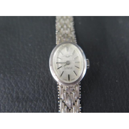 254 - A sterling silver ladies dress watch - approx weight 23.38 grams in total