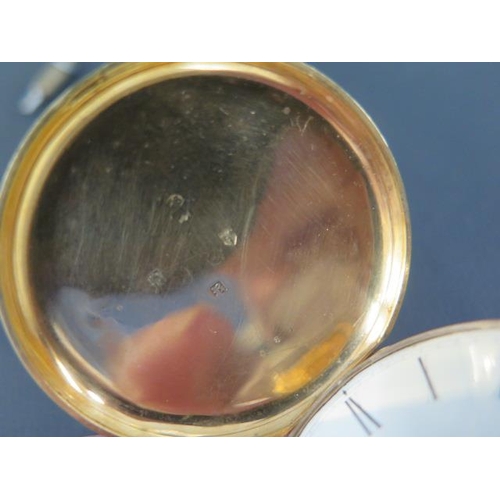 263 - An 18ct gold key wound hunting cased pocket watch, Chester 1855, the movement signed JR Cameron, 54 ... 