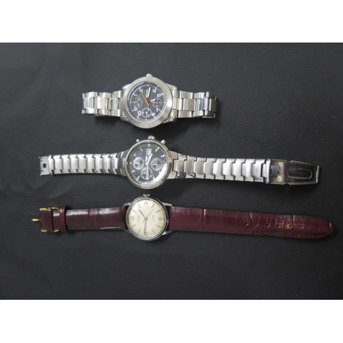 271 - An Avia Cadet metal cased watch - case approx 33mm - working in saleroom - with two quartz watches