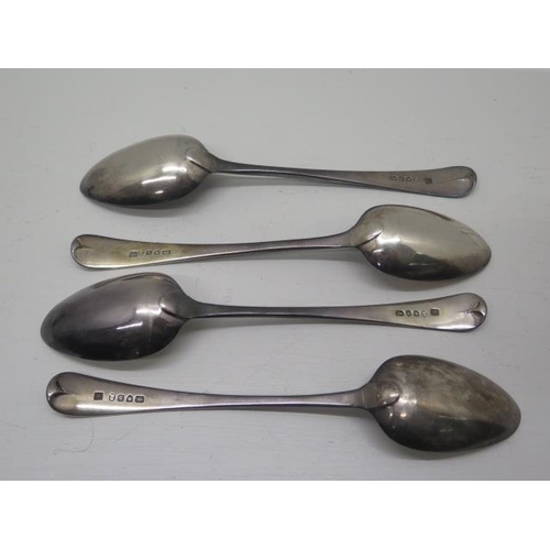 295A - A set of four Georgian silver table spoons Samuel Godbehere & Edward Wigan, London 1793 - each appro... 