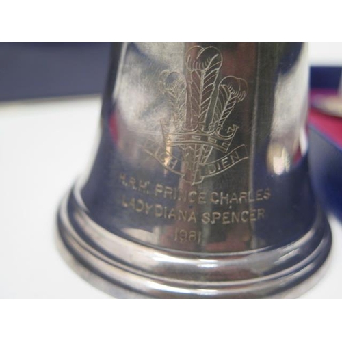 297A - A silver bell to commemorate the marriage of HRH Prince Charles & Lady Diana Spencer, Birmingham 198... 