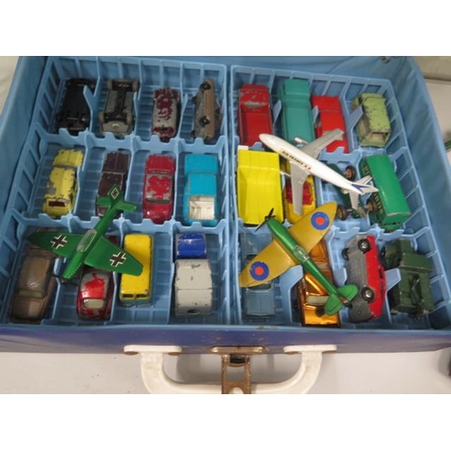 465 - Assorted toys including Matchbox, Schuco, Mimic and four boxes of Elgin Court Knights