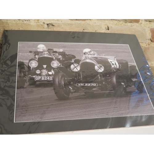 478 - Assorted motor racing prints and photographs - 6 in total including La Mans 1930