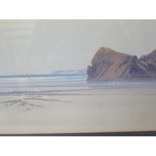 483 - Frederick John Widgery (British 1861-1942) Two framed watercolours - Bude, Cornwall - both signed, f... 