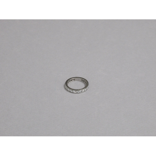 11 - An 18ct white gold (hallmarked) and diamond eternity ring - approx 1.5ct total diamond weight - 20 r... 