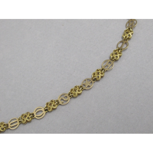 179 - An 18ct yellow gold (hallmarked) chain - 51cm - approx weight 14.5 grams