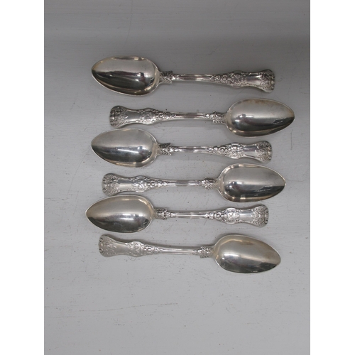 295 - A set of 6 William IV silver teaspoons, London 1830, 14.5cm, approx 6.5 troy oz