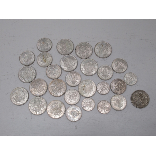 323 - Pre-1947 .500 silver GB coins, approx 10.6 troy oz