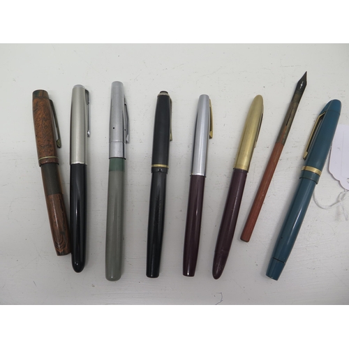 354 - Seven fountain pens