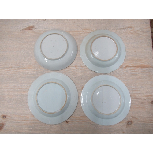 400 - Four Chinese blue and white dishes - Diameter 23cm