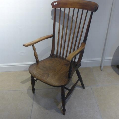 503 - A 19th century ash and elm Windsor chair