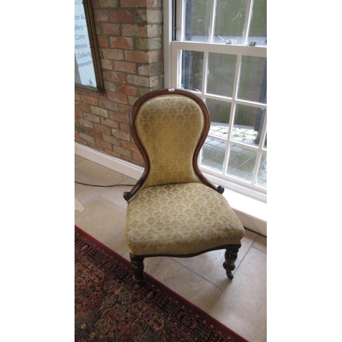 516 - A 19th century mahogany nursing chair for restoration