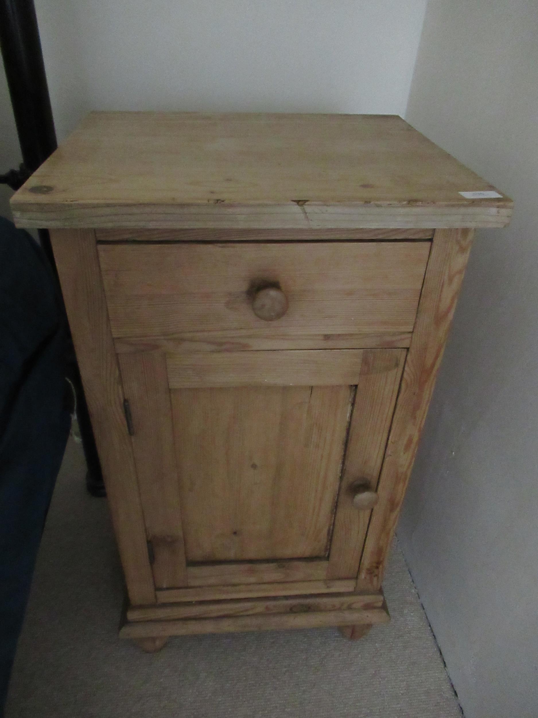 A Pine Bedside Cabinet   1100243481.JPG