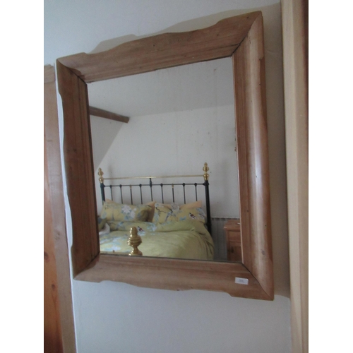 538 - A pine mirror - 78cm x 68cm