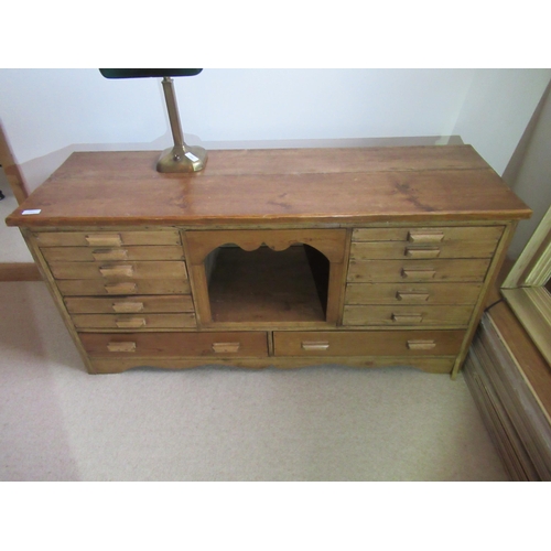 539 - A pine multi drawer chest - 94cm x 70cm